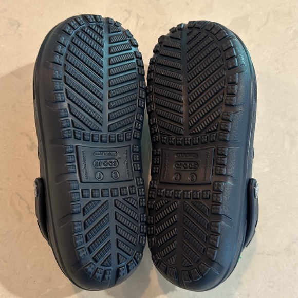 CROCS Hilo Navy Green Classic Clogs Size 3 J - Picture 6 of 7